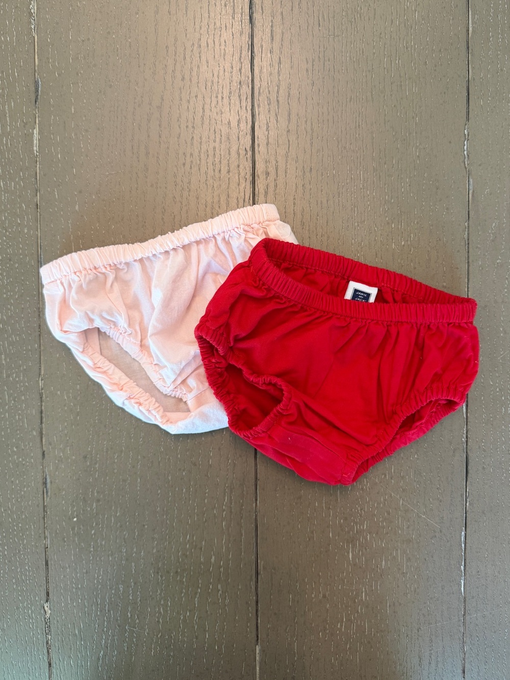 Janie and Jack Baby Girls’ Pink & Red Bloomers/Diaper Cover Bundle • Size 0-3M